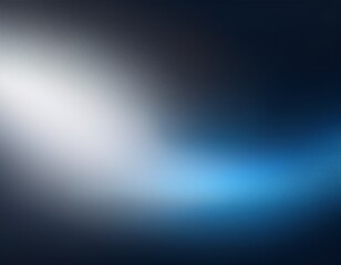 white blue gray blurred abstract gradient metallic effect on dark grainy background glowing light large banner size