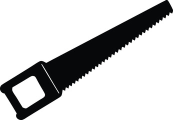 hacksaw silhouette vector