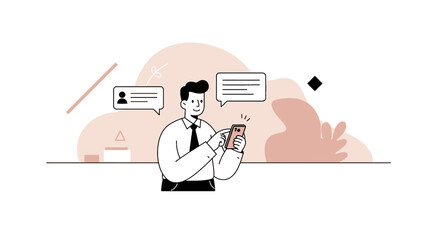 a man is sitting at a desk with a cell