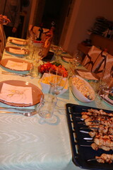 table setting at restaurant