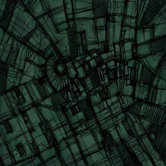 Abstract image for printing. Picture for modern interiors. The picture is painted by hand on a tablet.