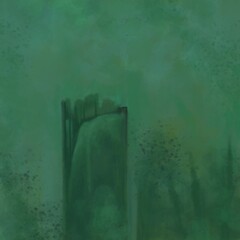 Abstract image for printing. Picture for modern interiors. The picture is painted by hand on a tablet.