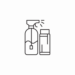 hairspray containers icon sign vector