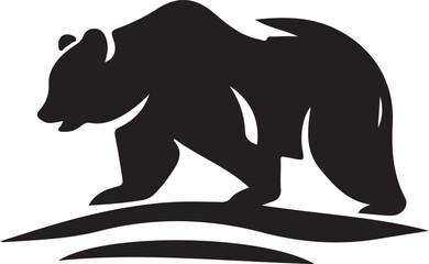 bear silhouette vector