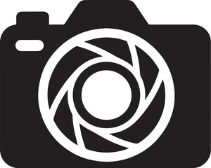 camera icon vector illustration Silhouette