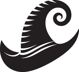 vector illustration of a fishing hat Silhouette