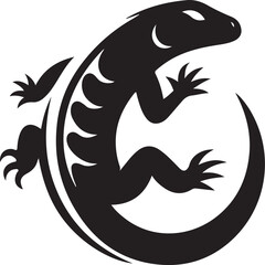 vector of a dragon logo Silhouette 