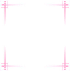 Cute Pink Corner Frame Decoration