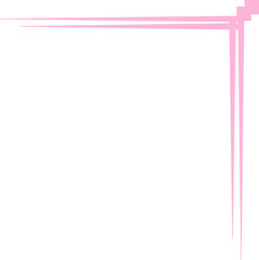 Obraz premium Cute Pink Corner Frame Decoration