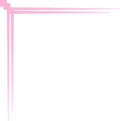Cute Pink Corner Frame Decoration