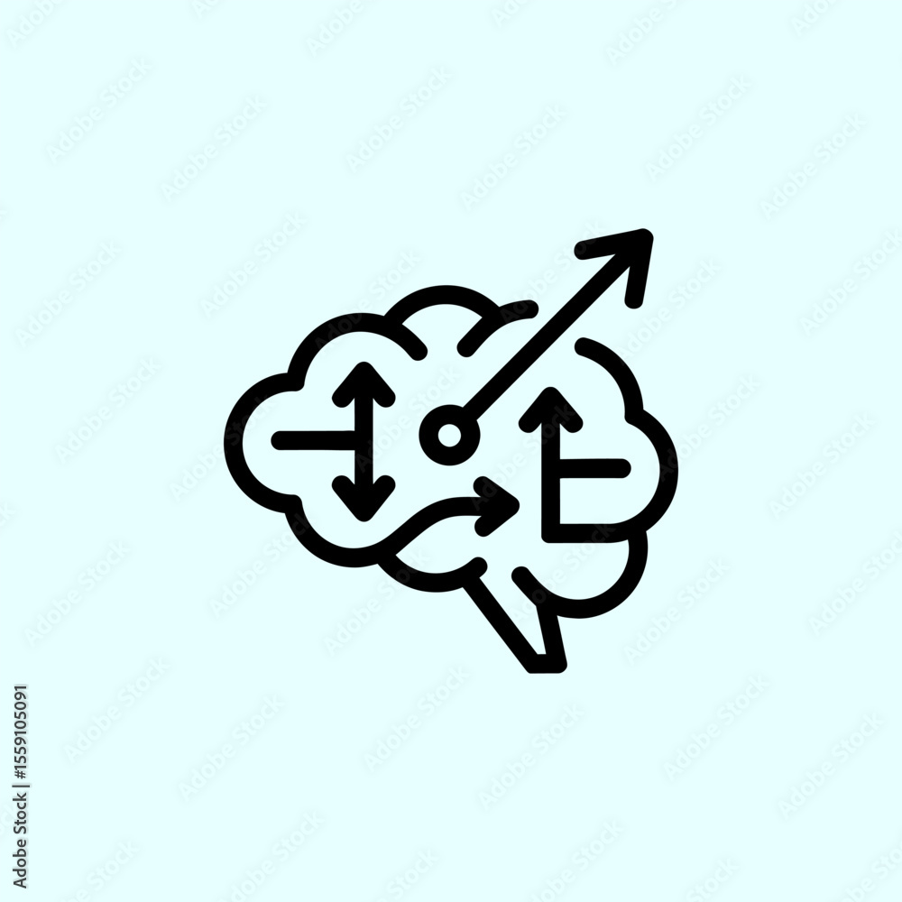 Aufkleber vector data training icon for software and analytics, technology concept design