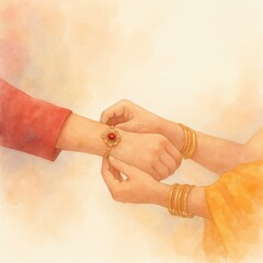 Raksha bandhan banner illustration.