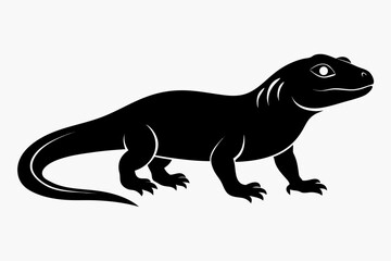 Chuckwallas sihouette black vector