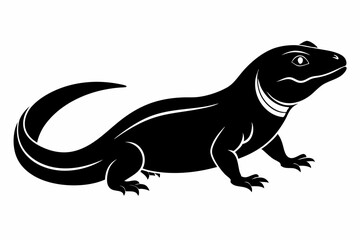Chuckwallas sihouette black vector