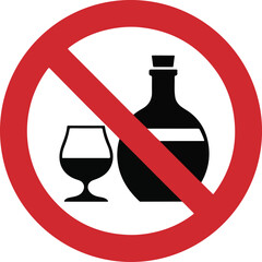 No alcoholic drinks sign