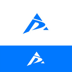 AP, PA, initial logotype creative template design
