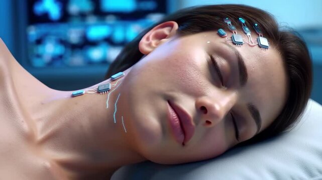 Subdermal Neurochip Monitoring During Sleep