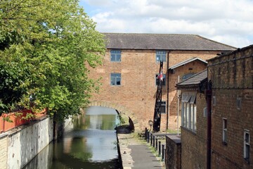 Chesterfield Canal at Worksop, Nottinghamshire.