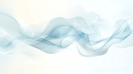 Abstract blue smoke in white background