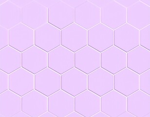 Front-facing view of pastel lavender pentagon-shaped ceramic wall tiles, retro-modern look, matte texture, subtle grout shadows, elegant geometric seamless pattern
