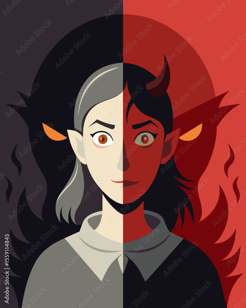 Poster what should be a reflection of my best self is instead a twisted venomous version of who i truly am.