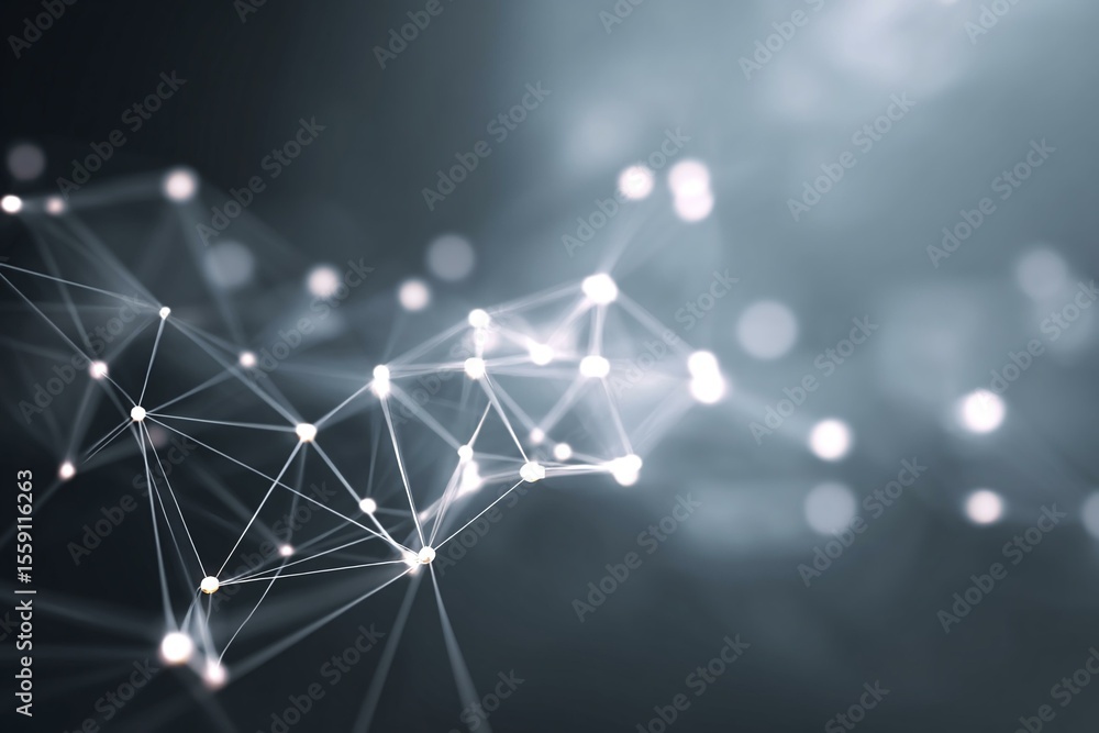 Poster abstract network connections visualizations