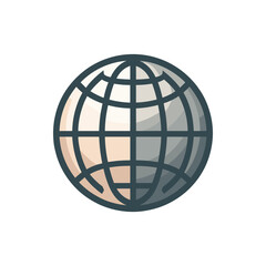 Abstract representation of a globe symbolizing global connectivity and communication
