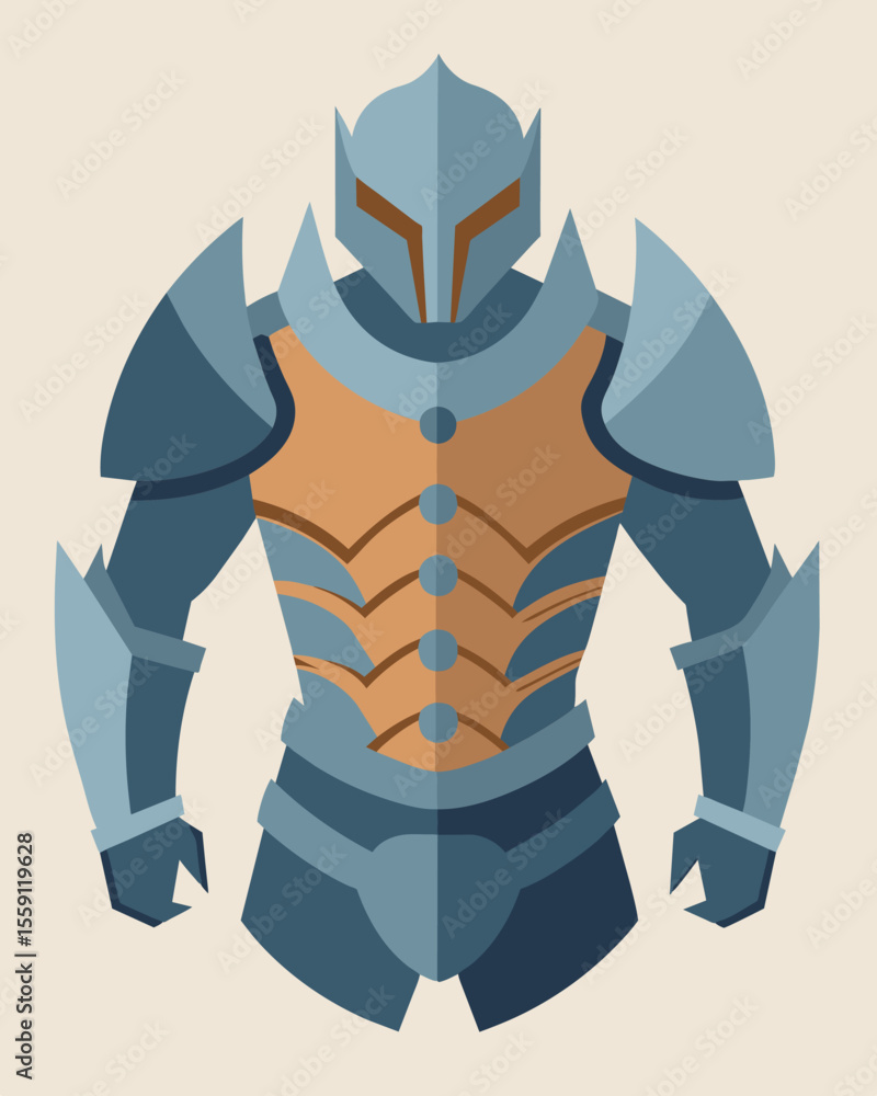 Poster each piece of armor represents a layer of protection but also a weight that grows heavier with every
