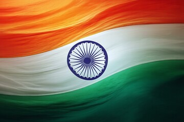 Indian Flag in Motion