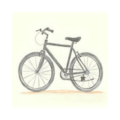 Fototapeta premium Vintage bicycle art print for sale: retro bike illustration, cycling artwork and design image