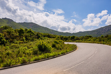 Naklejka premium Paysage de Corses sur la commune de Calenzana en Corse en France