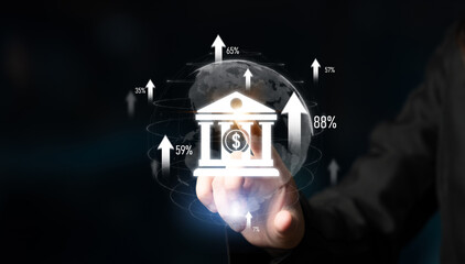 Digital banking innovation integrates finance and technology to enhance online banking, mobile...