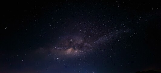 Milky Way Galaxy Night Sky Panorama