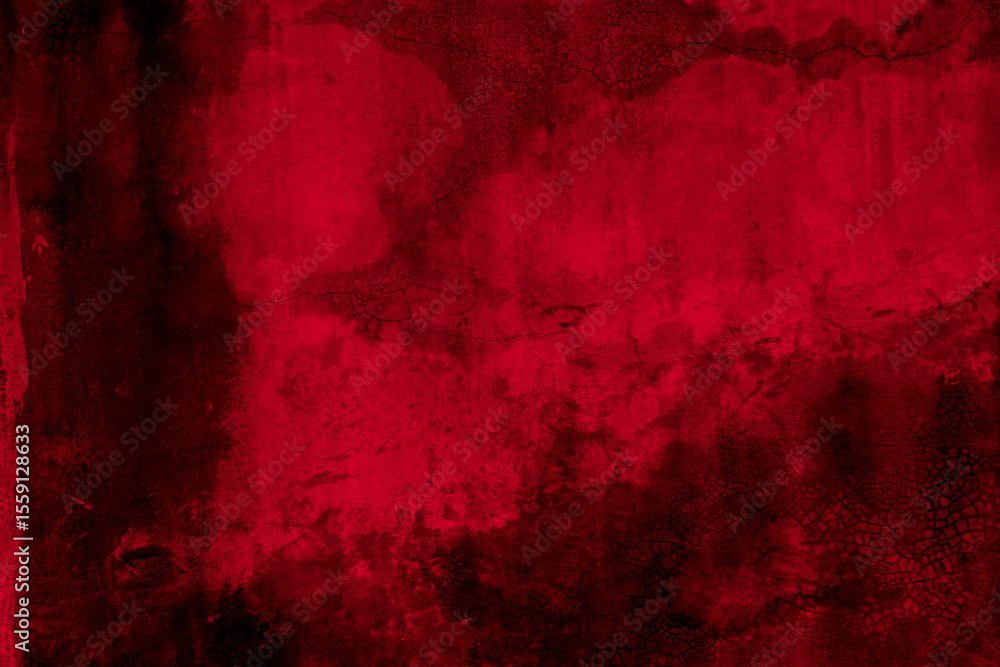 Poster Old wall texture cement black red  background abstract dark color design are light with white gradient background.