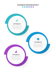 Fototapeta premium Vertical progress bar featuring 3 arrow-shaped elements, symbolizing the three stages of business strategy and progression. Clean timeline infographic design template. Vector for mobile presentation.