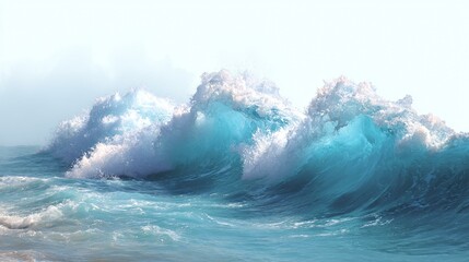 Stunning Ocean Waves Crashing on Shore
