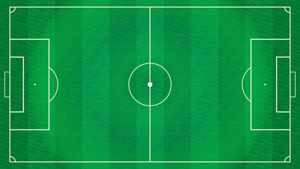 Football field with grass lines with white paths background template