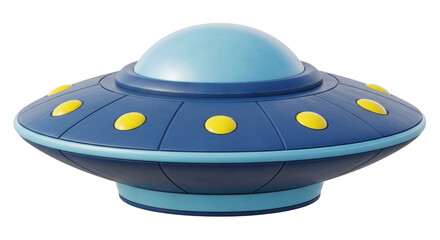 Isolated Cartoon UFO