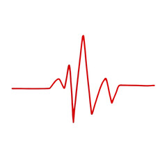 Fototapeta premium heart beat graph