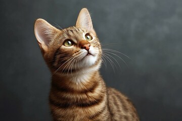 Fototapeta premium Close Up of a Kitten Looking Up