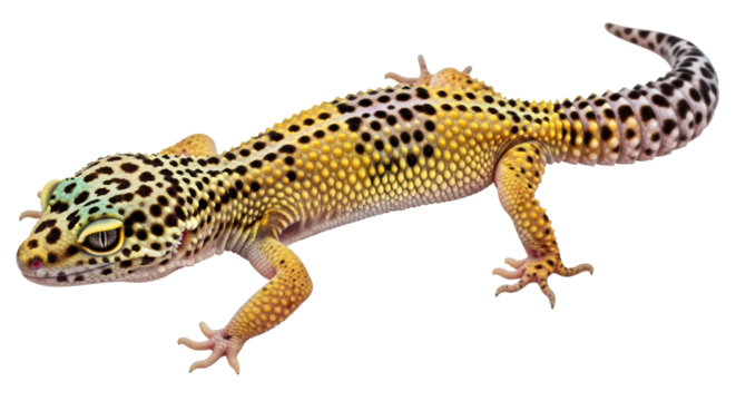 Isolated Leopard Gecko