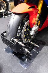 Disc brakes on a motorcycle up close alloy wheels for motorcycles robust steel wheel arches. Tires...