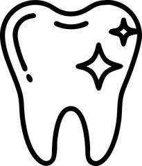 tooth vector silhouette icon on white or transparent background. Dentistry icon Vector graphics collection for your design. 