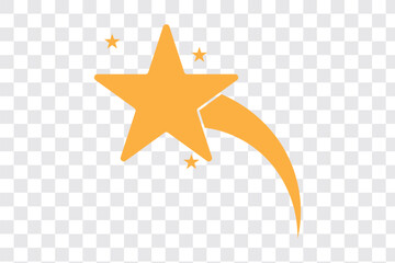 Falling Star Icon single and set. Star fall vector icons. Falling stars. Star sparkles. Starry vector illustration. Falling Star Icon Outline vector for web ui, best design. Eps 10