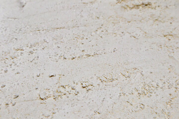 White sand on the beach focus view