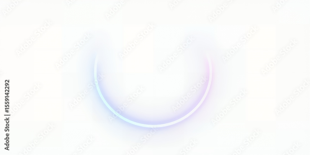 Aufkleber a simple white background with a faint circle of light in the center of the image