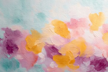 Abstract Colorful Brushstrokes Painting