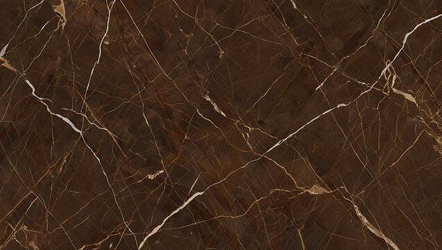 Detailed brown marble texture with beige veins, creating an elegant and luxurious background