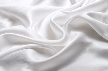 Obraz premium Elegant White Silk Fabric Texture