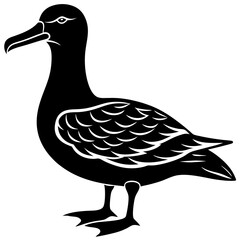 Albatross Silhouette Black Vector Design